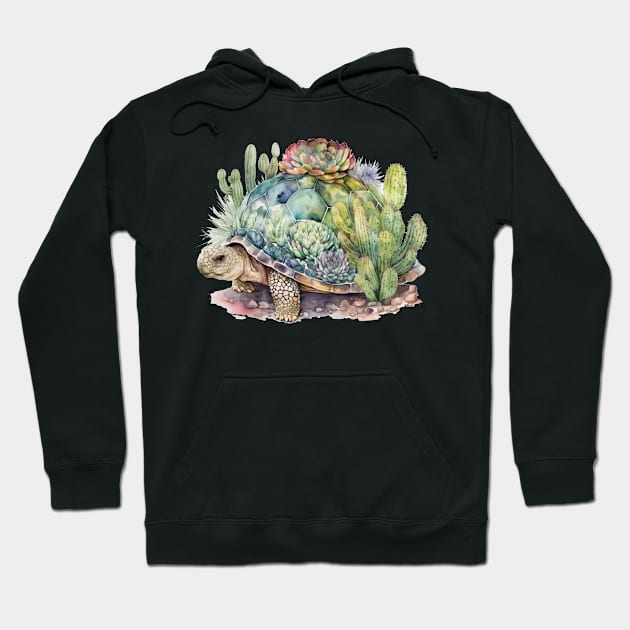 Sulcata Tortoise - African Spurred Tortoise Turtle Hoodie by KAWAIIBYHM